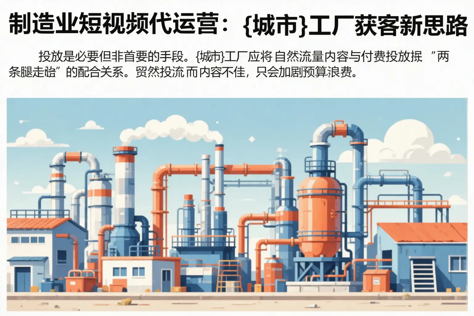 制造业短视频代运营:庆安工厂获客新思路